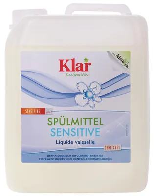 Image de Liquide vaisselle professionnel 5 litres, sans parfum, hypoallergénique, peau sensible