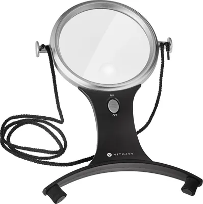 Produktbild von Vitility Lupe handsfree mit Licht zum Lesen und Basteln