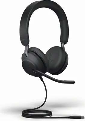 Produktbild von Jabra Evolve2 40, Zestaw Słuchawkowy Usb-C, Uc Stereo, Na Głowę, Czarny, 24089-989-899