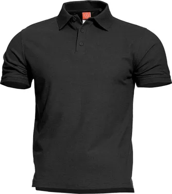 Zdjęcie produktu dla Pentagon Aniketos Koszulka polo z krótkim rękawem, czarna, rozmiar L, męska, czarna, rozmiar L