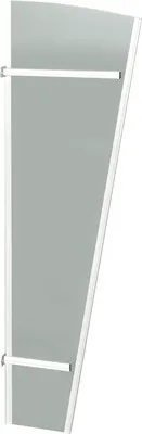Produktbild von RORO Vordach-Seitenteil SBPTET für Vordach ERDING 580x1850 mm edelstahloptik