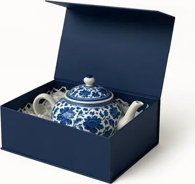 Produktbild von Magnetische Geschenkbox, dunkelblau, 250 x 180 x 70 mm, Geschenkverpackung