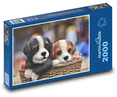 Obrázek produktu pro Puzzle 2000 Štěňata v Košíku - martinpuzzle