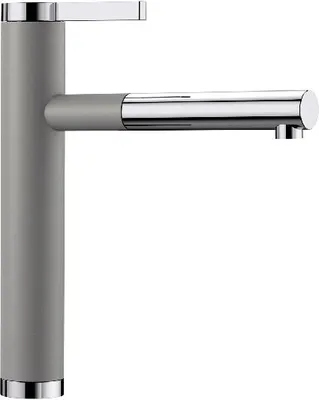 Produktbild von BLANCO LINEE-S Armatur / Alumetallic/Chrom / Zugauslauf / Hochdruck