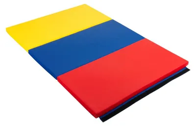 Produktbild von Spordas bunte faltbare Turnmatte mit Klettverschluss für Kinder
