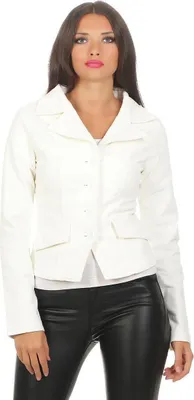 Immagine prodotto di Giacca Blazer da donna con maniche lunghe in vita; Ecru XL