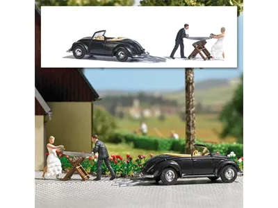 Produktbild von Busch 7980 - 1/87 / H0 A-Set: Hochzeit - Neu