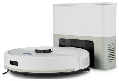 Obrázek produktu pro Robotický vysavač MEDION s odsávací stanicí a funkcí mopování X22 SW+ (laserová navigace, vysoký sací výkon 5000 Pa, robotický vysavač 2 v 1, přesné mapování, oblasti „Go & No Go“, více podlaží) šedý
