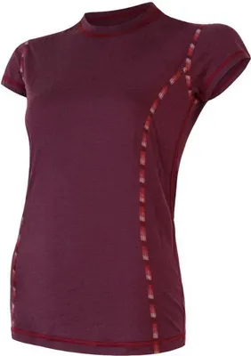 Produktbild von T-shirt Sensor Merino Air Damen kurz dunkel lila größe L 18200005-02