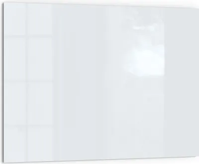 Produktbild von DEQORI Küchenrückwand Glas 80x60 cm 'Hellgrau' Spritzschutz Bad Rückwand Küche