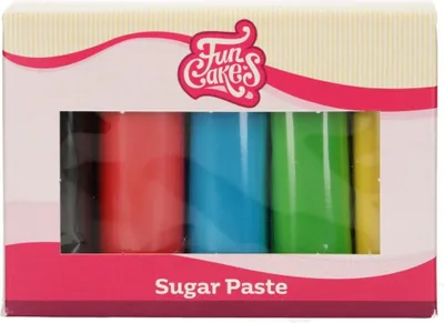 Produktbild von Funcakes Rollfondant Multipack Essential Colours 5x100g