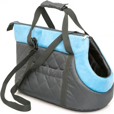 Produktbild von Hobbydog R2TORCTS19 Taška na psa/kočku Grey/Turquoise , R2 25 x 43 x 27 cm