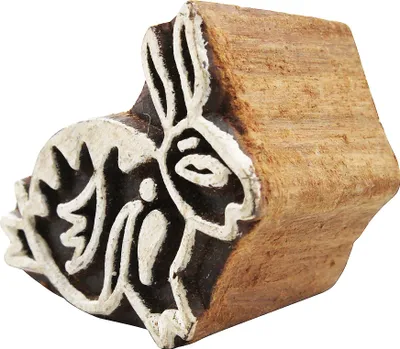 Produktbild von Stempel aus Holz - Hase 01 - 4,5 cm - Holzstempel