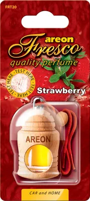Produktbild von Original Areon FRESCO Auto Autoparfüm Duftdose Duftbaum Lufterfrischer Erdbeere