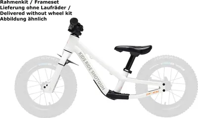 Obrázok produktu pre Kids Ride Shotgun Dirt Hero Laufrad Rahmenkit, 12"/14", white