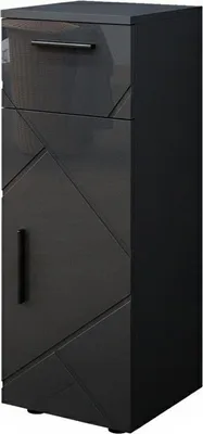 Produktbild von Midischrank Vicco Irma Anthrazit Hochglanz 30 x 81 cm, Model 39455