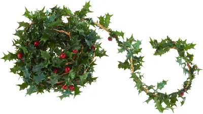Produktbild von Ilexgirlande 330 cm Weihnachtsdeko 3.3 m