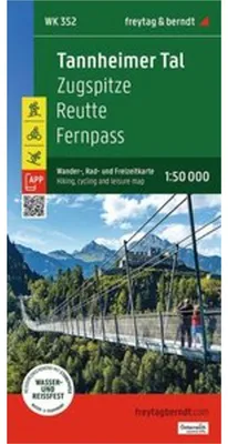 Obrázek produktu pro Tannheimer Tal, turistická, cyklistická a rekreační mapa 1:50 000, freytag & berndt, WK 352