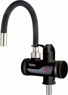 Obrázok produktu pre Ohrievač vody Oliver Voltz OV57100IW, Na kuchynskú linku, 3300 W, 30 – 60 °C, Flexibilná silikónová hadica, IPX4, Čierny