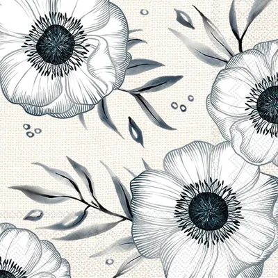 Produktbild von HOLLY FLOWER cream Cocktail-Servietten C 995560