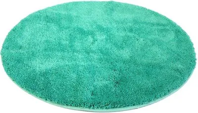 Produktbild von Kinzler hochwertige Mikrofaser Badematte, 90 cm rund, mit rutschfestem Rücken, smaragd; J-10001/26