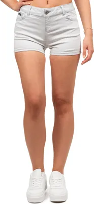 Produktbild von Cipo & Baxx Damen Regular Fit Shorts Mid Waist WK195 Light Grey W30
