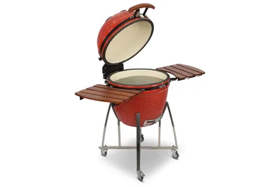 Produktbild von Kamado CL-23,5 Profi Keramik Grill Rot, Grilldurchmesser 60cm, Grillrostdurchmesser 51,5cm, BBQ Grillei Holzkohlegrill Grill Keramikgrill