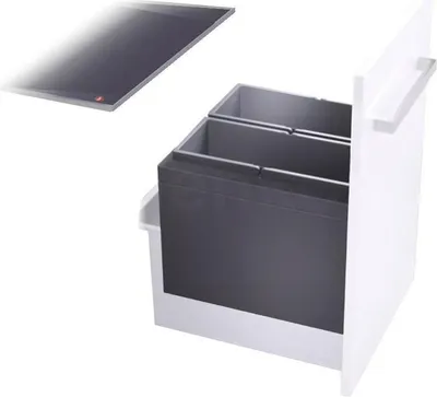 Zdjęcie produktu dla Pojemnik na śmieci Hailo 3631491 XL Inset 450 18/18 Triple-XL 2x18 litrów