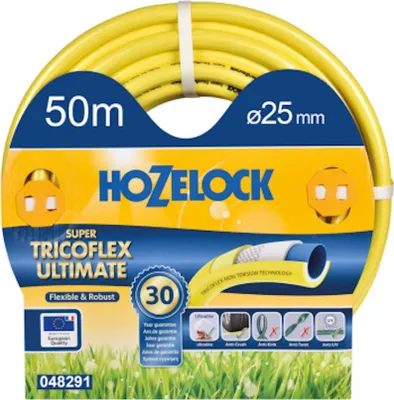 Image de Tuyau d’arrosage multi usage Super Tricoflex Ultimate 25mm - 50m - jaune