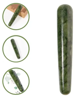 Produktbild von Jade-Massagestab aus natürlichem Jade für Akupressur von Gesicht und Körper