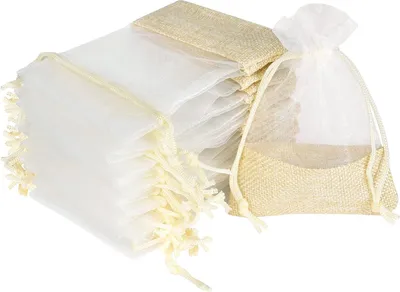 Produktbild von Mini-Geschenktüten - Organza - Set von 36 - 9x12 cm