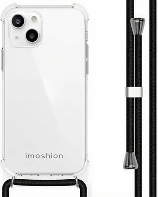 Zdjęcie produktu dla imoshion Przezroczyste etui z paskiem na Apple iPhone 13 Mini – czarne