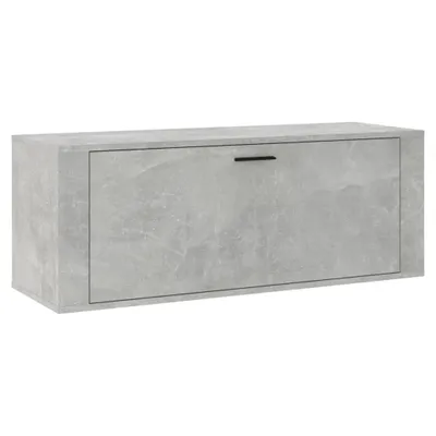 Obrázek produktu pro vidaXL Nástěnná skříňka na boty Concrete Grey 100x35x38 cm Dřevěný materiál