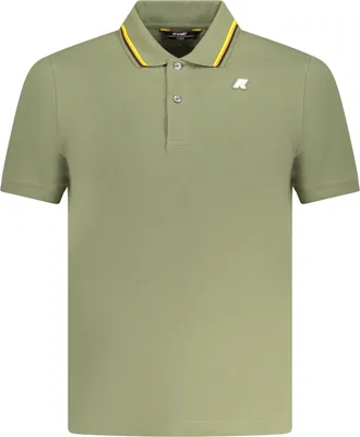 Produktbild von Herren Kurzarm-Poloshirt Grün mit Kontrastdetails und Logo