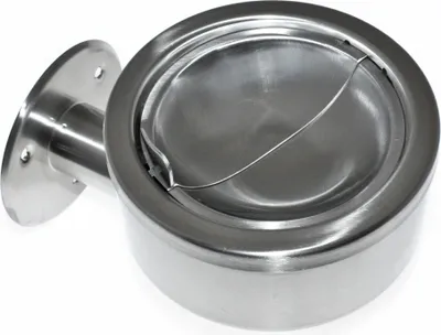 Produktbild von Wandaschenbecher mit Klappmechanismus zur Wandmontage zweiteiliger Aschebecher