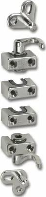 Image de HEKNA Serrure à espagnolette Set d'accessoires à visser ø 8 mm, nickelé