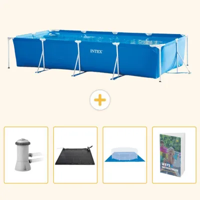 Zdjęcie produktu dla Prostokątny basen stelażowy - 450x220x84 cm - 5-elementowy - SCB126