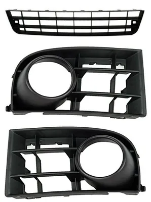 Produktbild von SET Lüftungsgitter GRILL GITTER Stoßstange vorne Für VW GOLF 1K 10.2003 - 05.2009 2.0 / FSI / GTI / TDI
