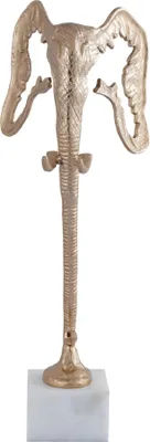 Immagine prodotto di PTMD Oggetto decorativo Horton - 25x23x65 cm - Alluminio - Colore champagne