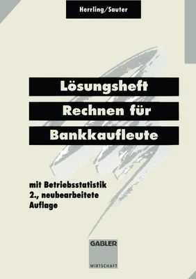 Produktbild von Lösungsheft Rechnen für Bankkaufleute