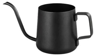 Mini-Gießkanne mit Schwanenhals, 250 ml, Edelstahl, schwarz