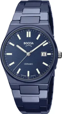 Produktbild von BOCCIA Herrenuhr Ceramic Dunkelblau 3675-02