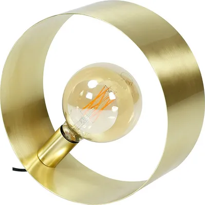 Produktbild von Zatalo Tapio Tischlampe aus Metall, Gold, 30 cm hoch, 13 cm breit, 30 cm tief