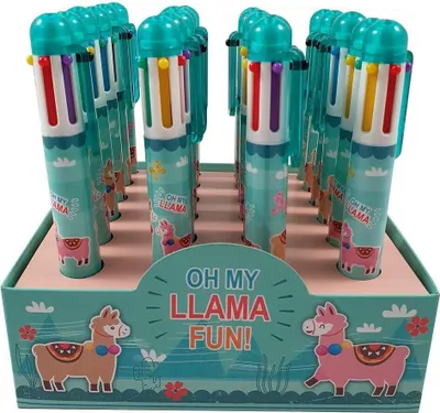 Zdjęcie produktu dla Długopis 6 kolorów w jednym Lama (24szt)
