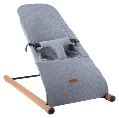 Produktbild von Babywippe, Buche, Jersey Bezug, grau, L 74 cm