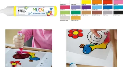 Image de KREUL Window Color Pen "MUCKI" gelb 29 ml