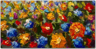 Produktbild von Coloray Bild aus Acryl 120 cm x 60 cm - Dekoration Wohnzimmer Wanddekoration Gehärtetes Acryl Küche Acrylblock mit Bild - Malerei Blumen