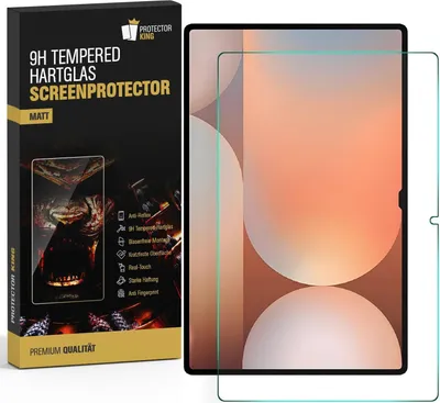 Produktbild von 6x 9H Panzerglas für Samsung Galaxy Tab S10 FE matt Anti-Reflex entspiegelt echtes Tempered Glass Panzerfolie Displayschutz Schutzglas Hartglas Schutzfolie Screen-Protector