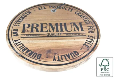 Produktbild von Servierbrett aus Holz, Käsebrett ø28x1,8cm