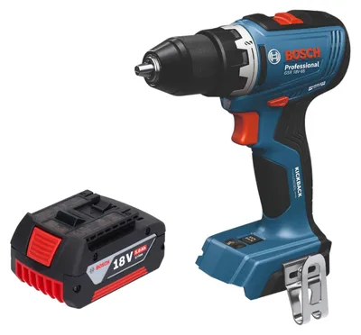 Zdjęcie produktu dla Bosch GSB 18V-65 Profesjonalna akumulatorowa wiertarko-wkrętarka udarowa 18 V 65 Nm bezszczotkowa + 1x akumulator 5,0 Ah - bez ładowarki